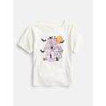 Toddler Halloween Graphic Tee - Ivory Cream, 12 Months - Short Sleeve, Cute & Comfortable