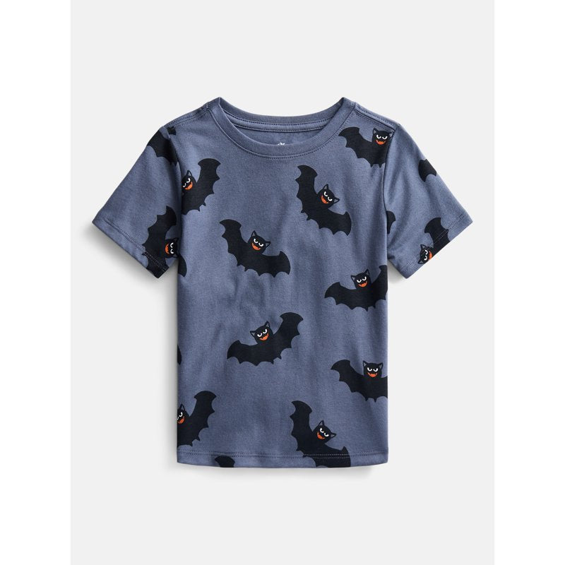Toddler Halloween Graphic T-Shirt - Slate Grey Bats, 12M-5T - Way to Celebrate