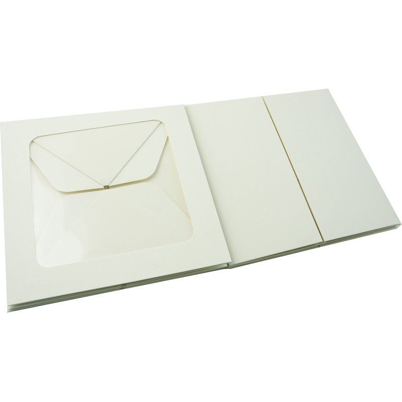 8" x 8" White Cake Boxes with Windows - 3 Count