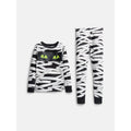 Halloween Boys' Glow-In-The-Dark Pajama Set - Mummy Vivid White, Sizes 4-10