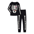Halloween Girls' Tight Fit Long Sleeve Top & Pants Pajama Set - Black Soot 7