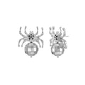 Halloween Disco Ball Spider Earrings - Lightweight Festival Jewelry - Variation: Spider