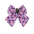 Halloween Purple Cat Hair Bow Barrette - Festive Hair Accessory
