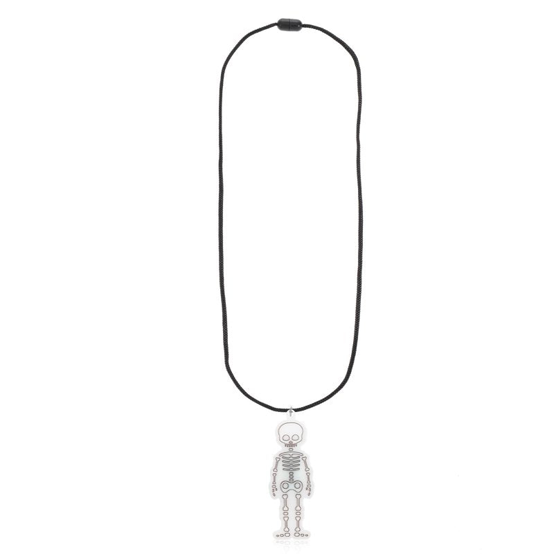 Skeleton Light-Up Pendant Necklace for Halloween - Variation of Skeleton