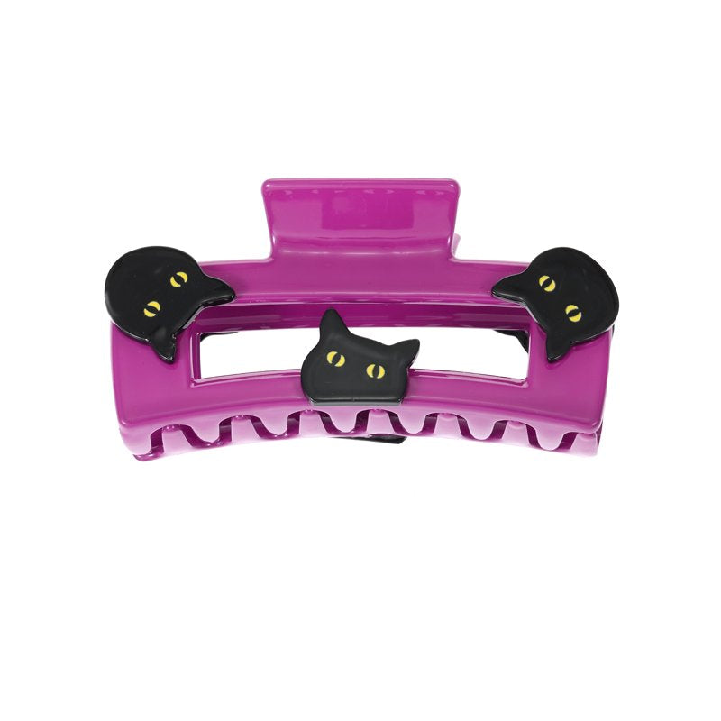 Halloween Cat Claw Hair Clip for Women Multicolor Square Accessory
