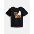 Toddler Boys Halloween Graphic T-Shirt - Short Sleeve, Black Soot, 2T