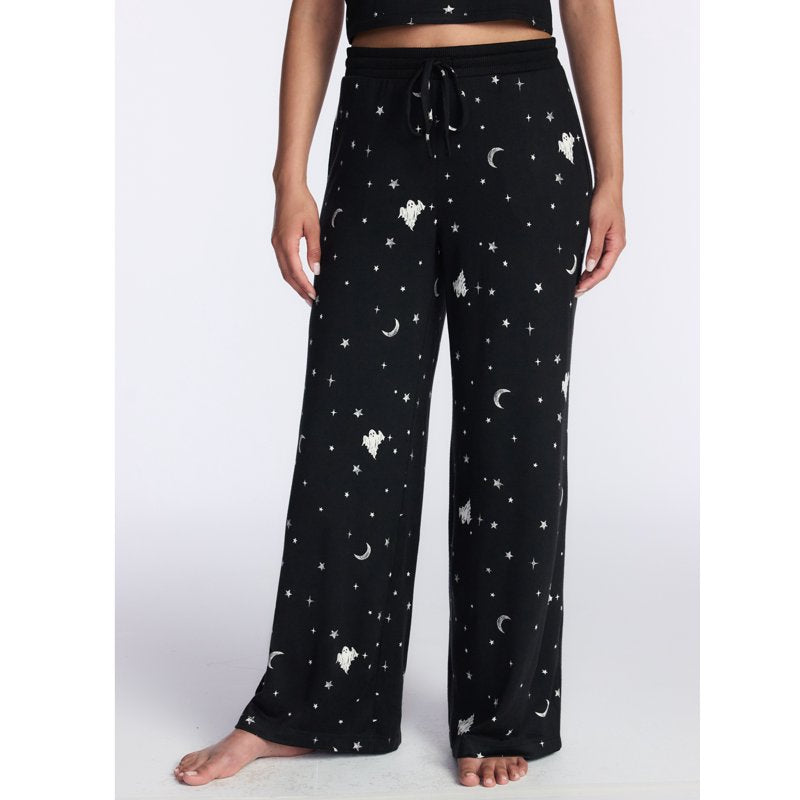 Black Soot Halloween & Fall Women's Hacci Knit Sleep Pants with Pockets - XS-3X