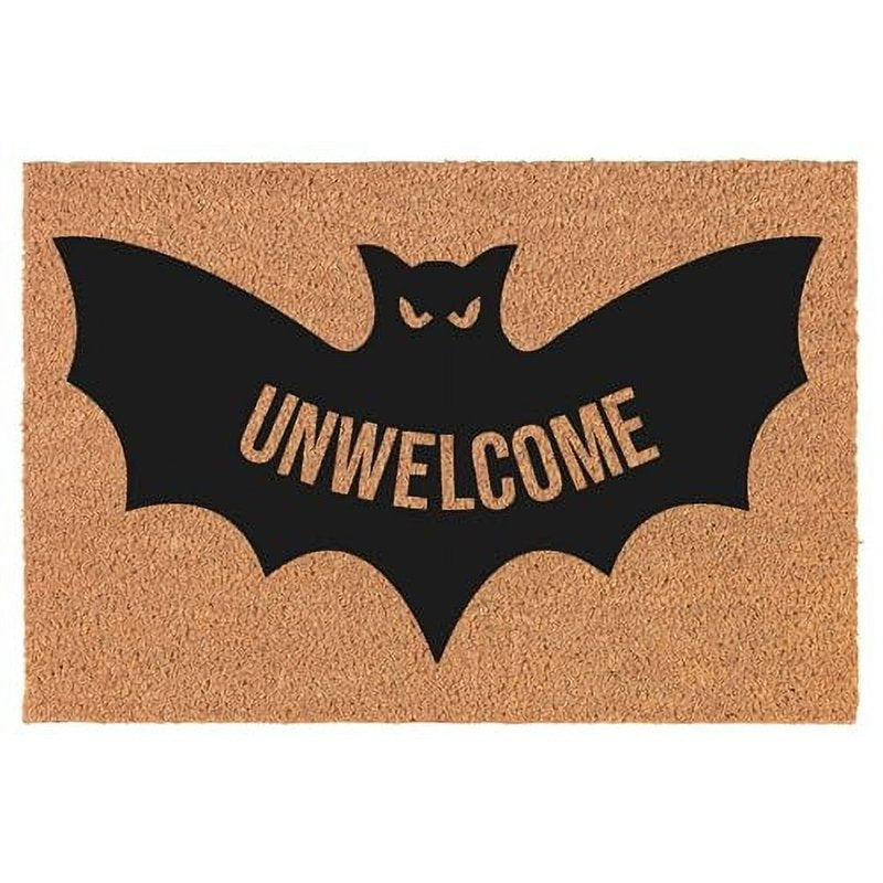 Welcome Doormat 24x16 Inch Coco Coir Door Mat Halloween Gift Unwelcome Entry