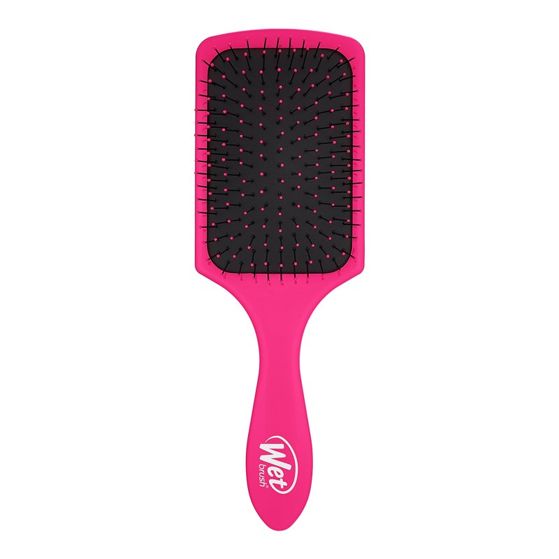Paddle Hair Detangler Brush - Pink, Soft Bristles for All Hair Types