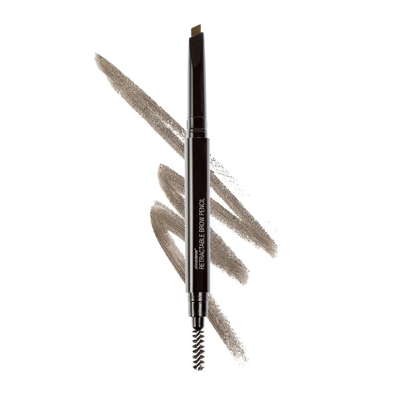 Retractable Eyebrow Pencil with Spoolie Brush - Ash Brown