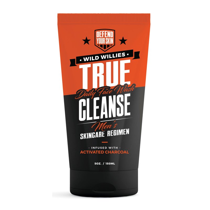 Activated Charcoal Face Wash for Men - Deep Cleansing Facial Cleanser, 5 Oz