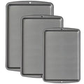 Premium Non-Stick Cookie Sheet Pan Set - 3-Piece Bakeware