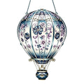 Hot Air Balloon Acrylic Ornament - Window & Garden Hanging Decor - Variation 037