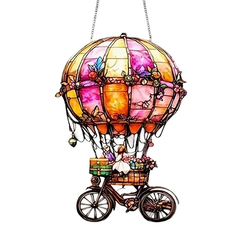 Hot Air Balloon Sun Catcher Window Garden Ornament - Colorful Acrylic - Variation of THIS listing 085