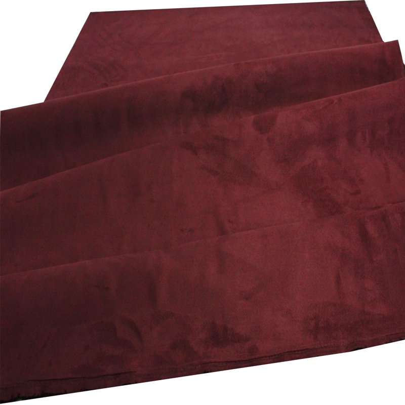 Wine Microsuede Fabric by The Yard - 58 Inch Width, Soft Faux Leather