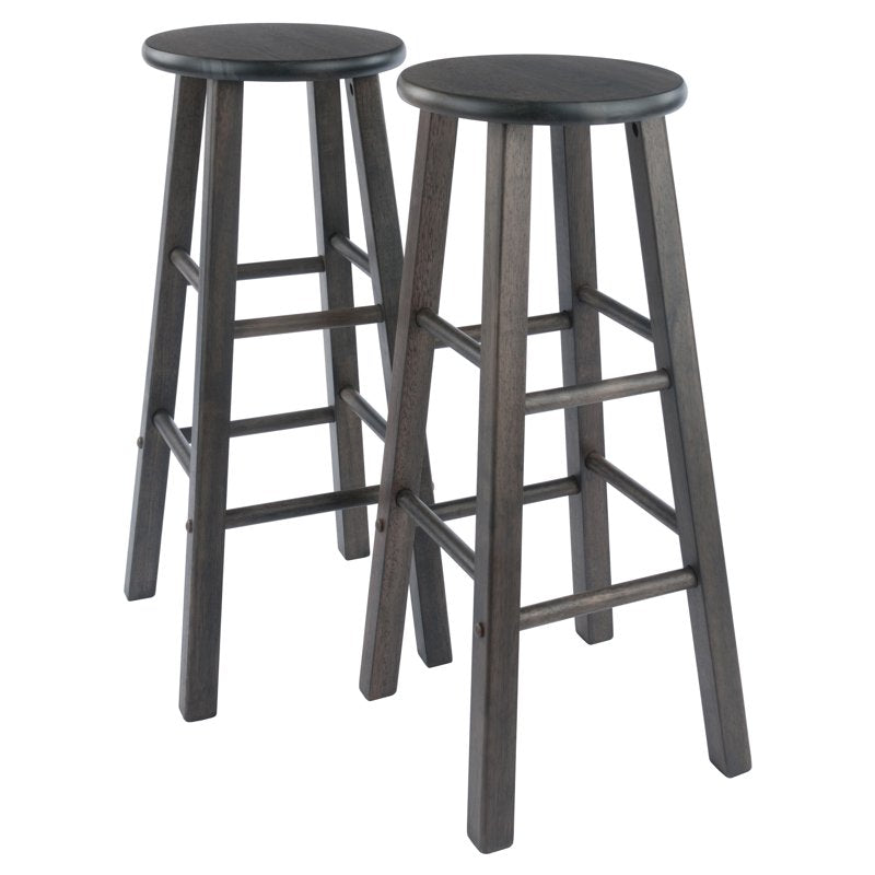 Element Bar Stool Set - 2-Pc, 29" Height, Oyster Gray