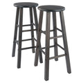 Element Bar Stool Set - 2-Pc, 29" Height, Oyster Gray