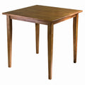 Solid Wood Square Dining Table - Light Oak Finish, 29 Inch