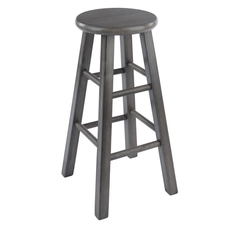 24" Counter Stool - Rustic Gray Finish, Ivy Collection