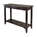 Cappuccino Console Table - Nolan End Table with Storage