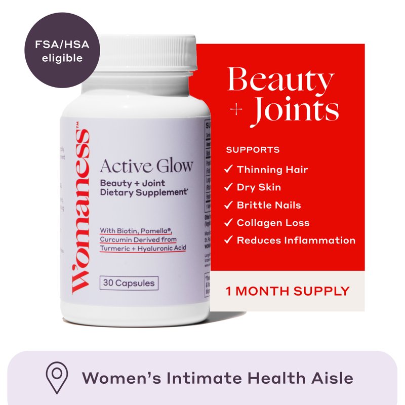 Hair, Skin & Nails Vitamin Supplement with Biotin & Curcumin - 30 Capsules