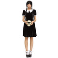 Women's Gothic Costume Dress M/L Spooky Character Outfit for Adults