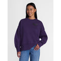 Women's Halloween It's Witching Hour Graphic Fleece Sweatshirt - Dark Plum, Size M