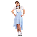 Women's Kansas Girl High Low Costume L - Gingham Dress & Blouse Set