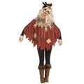 Plus Size Scarecrow Poncho for Women Autumn Costume Cozy Fall Wear