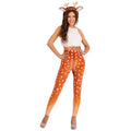 Women's Deer Costume M - Fuzzy Fawn Top, High-Waisted Leggings & Plush Antlers