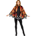 Women's Monarch Butterfly Poncho Costume Accessory for Halloween