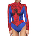 Light Blue Women's Superhero Cosplay Bodysuit 3XL with Long Sleeves & Belt - Halloween & Role Play Costume