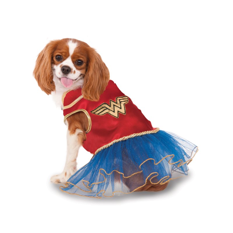 Wonder Woman Pet Tutu Dress Costume - 30-45 lbs Variation