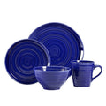 16-Piece Farmhouse Dinnerware Set - Blue
