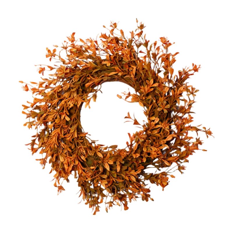 12 Inch Fall Wreath for Front Door - Autumn Halloween Holiday Decor