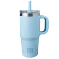 Insulated Kids Tumbler with Silicone Straw - 12oz Blue