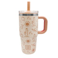 Insulated Kids Travel Tumbler with Silicone Straw - Western 12oz