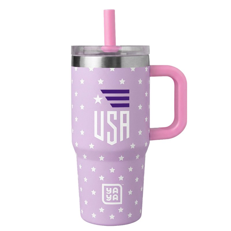 Kids Insulated Travel Tumbler with Straw - Purple 12oz
