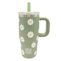 Insulated Stainless Steel Travel Tumbler for Kids 12oz - Daisies