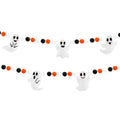 Halloween Ghost Banner Garland 6.6Ft Felt Spooky Decor for Party & Indoor Outdoor Use