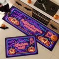 Halloween Neon Pumpkin Lanterns 2Pcs - Versatile Indoor & Outdoor Decorations (15.7 x 23.6 & 17.7 x 47.2 inches)