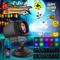 Yannovus Halloween Projector Light 2-in-1 RGBW Moving LED with 80 Patterns - Holiday & Party Decor