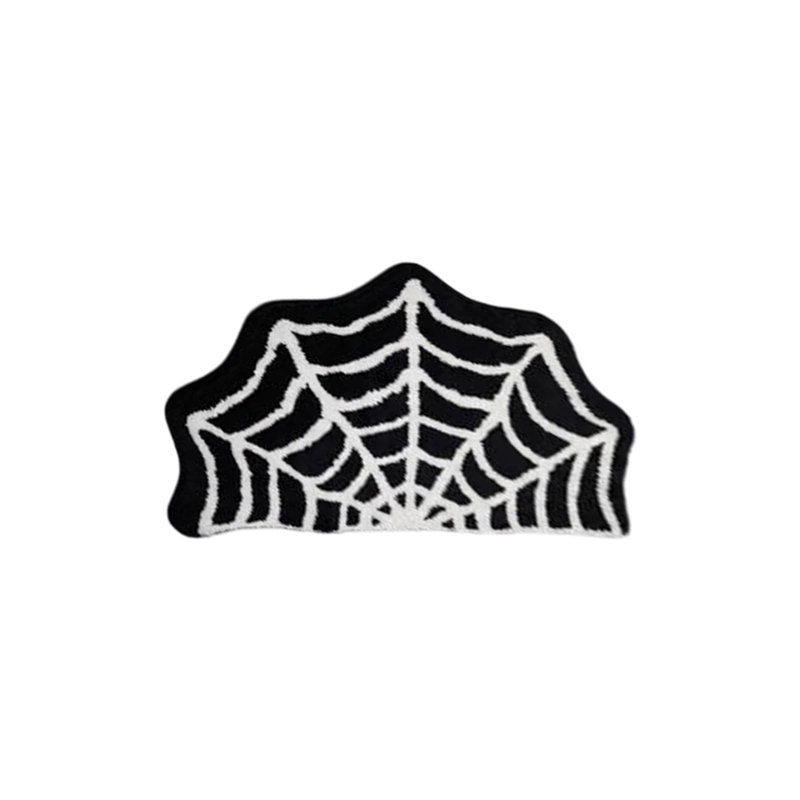 Halloween Spider Web Bathroom Rug - 15.75x23.62 Inch Non-Slip Plush Floor Mat with Variation H
