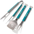 Miami Dolphins BBQ Tool Set - 3-Piece Grilling Kit