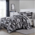 Kids Bed-in-a-Bag Set with Storage Bag - Full Camouflage Bedspread & Sheets - Gray