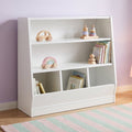 Kids Toy Storage Bin and Two Shelf Bookcase - Multi-Color Options