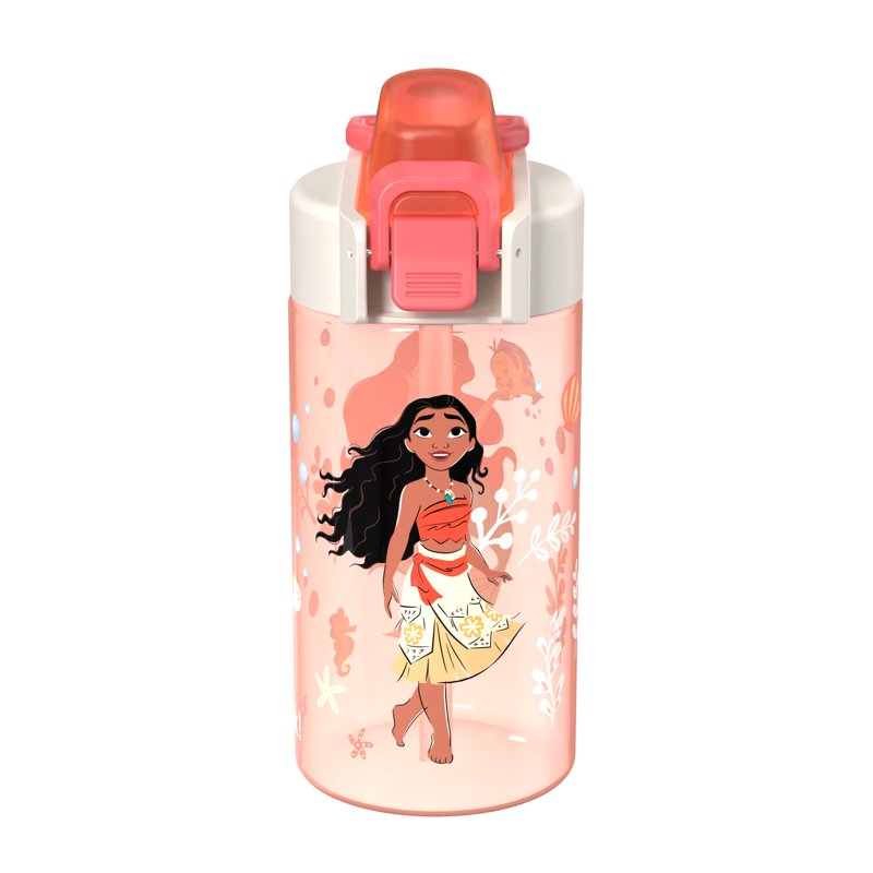 16oz Princess Pink Water Bottle with Leak-Proof Lid