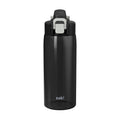 25oz Durable Plastic Water Bottle with Leak Proof Spout - Black