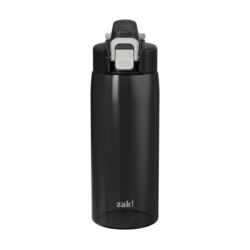 25oz Durable Plastic Water Bottle with Leak Proof Spout - Black