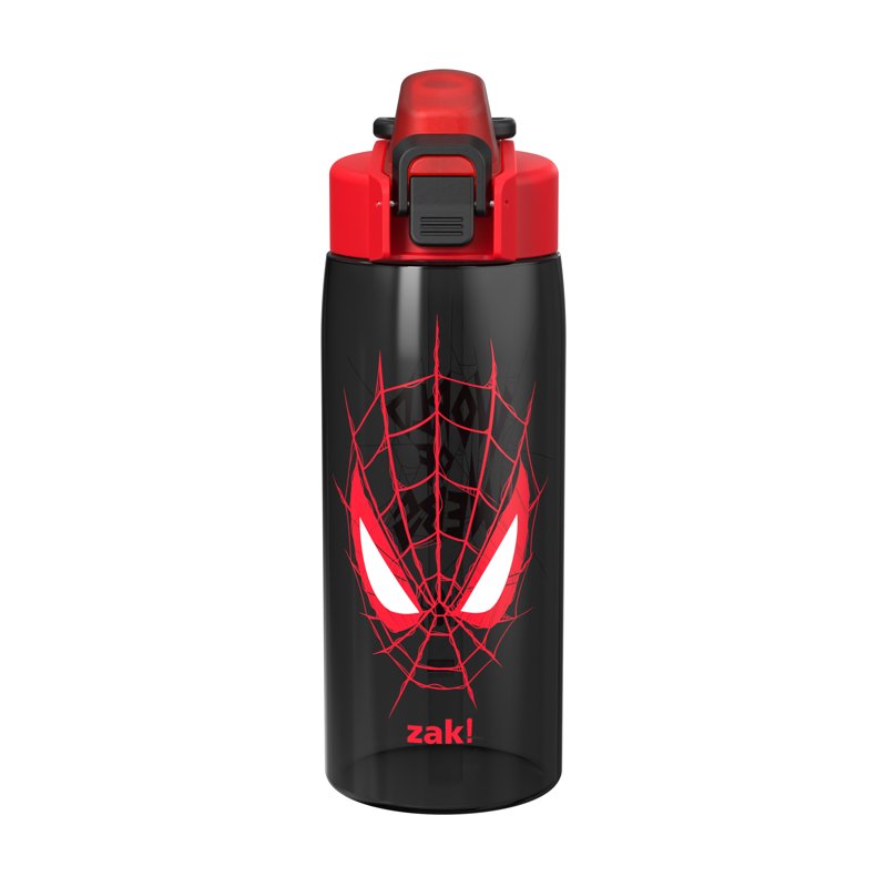 25oz Durable Plastic Water Bottle with Leak Proof Spout - Spiderman Black